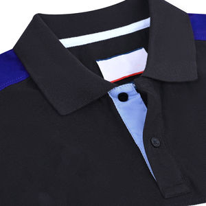 Venta al por mayor 100% algodón de manga corta POLO camisas de polo de color sólido para los hombres - Product Image 2