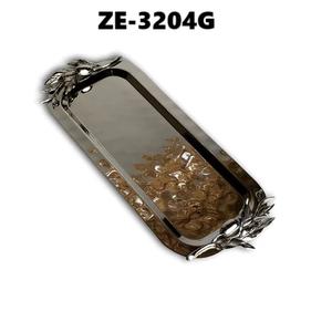 Plateau décoratif rustique en PP fait main, intérieurs élégants, écologique, style américain, fêtes de dîner festives, plaqué, sûr - Product Image 2