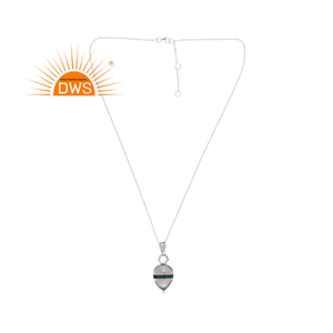 Best Selling Oxidized <b>Sterling</b> <b>Silver</b> Doublet Quartz Gemstone Pendant Necklace Jewelry <b>For</b> <b>Women</b> Gift <b>For</b> Her - Product Image 1