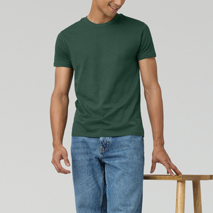 Camiseta lisa de alta calidad para hombre, venta al por mayor, camisetas en blanco de manga corta con logotipo personalizado para hombre, camisetas unisex de talla personalizada - Product Image 1