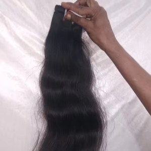 Vendeur de cheveux de temple indiens bruts d'Inde, vendeurs simples de cheveux indiens vierges de cheveux bruts, extensions de cheveux indiens Remy 100% cheveux humains - Product Image 1