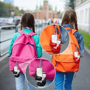 <b>Mini</b> Leather Boxing Gloves Keychain with Laced Wrist Car Promotional Hanging Keyring for <b>Gifts</b> and <b>Bag</b> Decor - Product Image 4