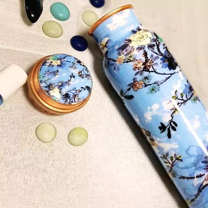 ขวดน้ำทองแดงบริสุทธิ์แนววินเทจมาใหม่ขวดน้ำดีไซน์พรีเมียมสำหรับสำนักงานบ้านและโรงเรียน - Product Image 5