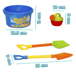 Set di Giocattoli da Spiaggia in Plastica per Bambini, Include Secchiello e Annaffiatoio per Giocare all'Aperto in Estate - Product Image 2