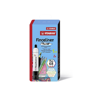STABILO Fineliner '<b>Pen</b> 68' Case of 8 Pastel Case with 10 PU-for Writing & Correction Supplies - Product Image 2