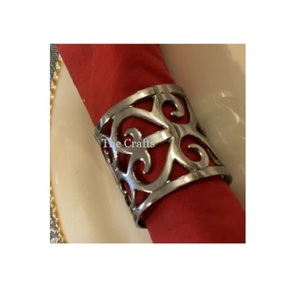 Anillo para Servilletas de Acero Inoxidable Color Plata con Anillo para Servilletas de la Mejor Calidad para Uso en el Hogar, Hoteles y Bodas - Product Image 1