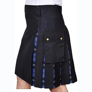 Kilt plissé vintage en denim élégant pour femmes avec taille réglable caractéristique antistatique pour les mariages célébrations d'événements formels - Product Image 3