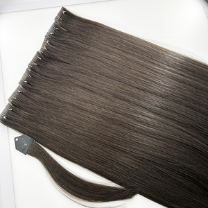 Cuticule Remy Cheveux Russes Injection Invisible Bande dans les Extensions de Cheveux Humains <span class=keywords><strong>Cendré</strong></span> Froid Brun - Product Image 1