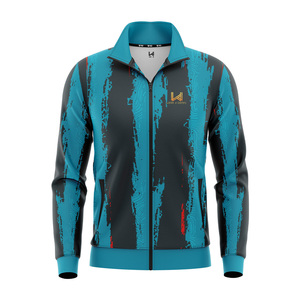Vêtement de sport unisexe respirant à fermeture éclair intégrale personnalisé, veste bomber à logo imprimé en patchwork brodé, coupe ample, vêtement d'extérieur formel - Product Image 1