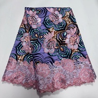 Pour les femmes robes Good100 % coton qualité africaine cire dentelle impression Ankara dentelle tissu 6 Yards Organza tissu tissé dîner chaussures