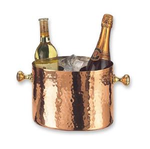 Enfriador de vino antiguo de cobre puro hecho a mano de la mejor tendencia, Enfriador de vino hecho a mano de Metal de forma redonda - Product Image 4