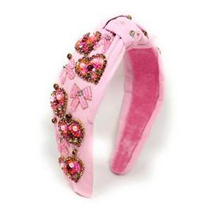 Diadema de Tela de Algodón con Lazo Dulce para el Día de San Valentín, Decoración para el Cabello para Mujeres y Niñas, Aproximadamente 18*13 cm - Product Image 2