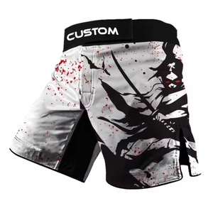 Ropa de artes marciales de poliéster 100% para boxeo para adultos Pantalones cortos Ufc de sublimación personalizados Personalizar su logotipo y diseño Pantalones cortos Ufc - Product Image 2