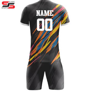 Uniformes de fútbol unisex personalizados superventas de fabricante pakistaní, camisetas y pantalones cortos de equipo de fútbol de nuevo estilo - Product Image 2