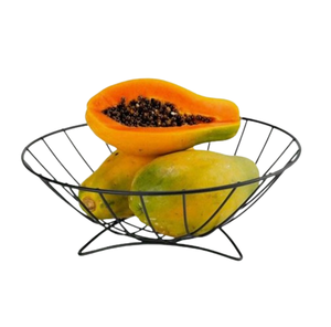 Cesta de almacenamiento de hierro personalizada hecha a mano para frutas, utensilios de cocina, cesta de frutas con cable del exportador - Product Image 1