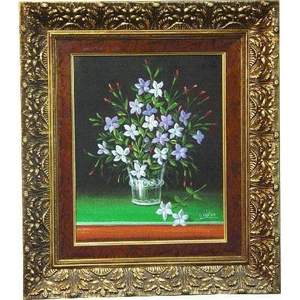 Peinture sur toile unique, peinture à l'huile espagnole, prête à être accrochée pour la décoration murale de la maison, 21 x 24 Abcp-68 - Product Image 1