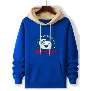 Sweat à capuche graphique Streetwear avec logo personnalisé pour hommes Sweat à capuche à double réglage de style pull-over Sweats à capuche tendance de style américain de couleur unie - Product Image 5