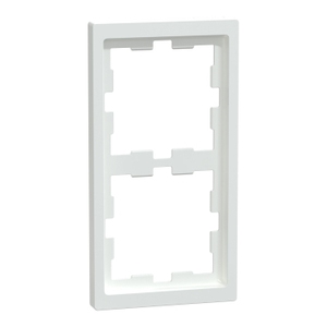 Per SCHNEIDER ELECTRIC Merten D-Life Lotus Cornice a 2 Moduli MTN4020-6535 Accessori per Cablaggio Lotus Bianco - Product Image 1