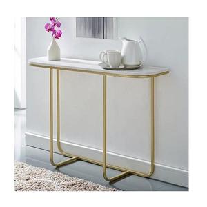 Victorian Style Metal <b>Console</b> <b>Table</b> with Rustic Antique Charm Perfect for Adding a Touch of Vintage Elegance to Entryways - Product Image 3