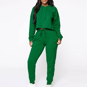 Women Crop Top Hoodies Women Custom Luxury Own Logo <b>Bulk</b> Thick French <b>Terry</b> Cotton Hoodies wholesale price - Product Image 5