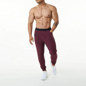2024 hommes respirant Fitness vin rouge confortable sport survêtement pantalon avec poches vêtements d'entraînement Fitness mode chaîne poches - Product Image 6