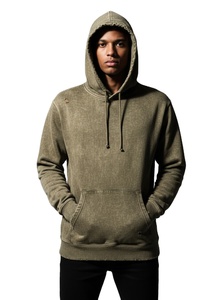 Sudadera con Capucha Desgastada para Hombre, Fabricada por OEM, 100% Algodón, 450GSM, Efecto Deslavado al Sol, Lavado Ácido, Estilo Vintage, Sudadera de Calle - Product Image 1