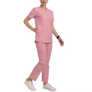 2025 Venta al por mayor Cómodo Doctor Enfermera Scrub Trajes Uniformes de hospital Precios razonables Transpirable Precio barato OEM Último - Product Image 1