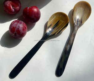 ช้อนแตรควายแฮนด์เมด แฮนด์เมดแตรควายธรรมชาติ อ่างทอง อุปกรณ์แตรเสิร์ฟช้อนจากผู้ส่งออกชาวอินเดีย - Product Image 1