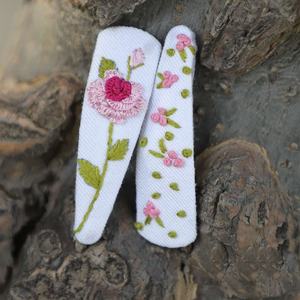 Custom made Elegant Embroidered Hair Clips for Girls & Women Lightweight and comfortable to wear.Ideal for <b>toddlers</b> teen - Product Image 5