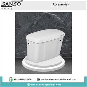 Vente exclusive d'accessoires de salle de bain pour réservoir de chasse d'eau mural en céramique de qualité supérieure fabriqués en Inde - Product Image 2