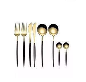 Ensemble de couverts commerciaux de luxe en acier inoxydable fini miroir de première qualité couverts écologiques cuillère couteau fourchette - Product Image 3