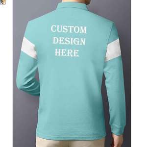 Polos à panneaux coupés et cousus Couleurs de panneaux personnalisés 280GSM T-shirts en coton de haute qualité Fabricant OEM Chemises à prix de gros - Product Image 2