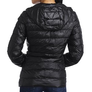 OEM Custom <b>Women's</b> <b>Bomber</b> Puffer <b>Jackets</b> Knitted Canvas Cotton Shell Windproof Breathable Quick Drying Hooded Letter Winter Warm - Product Image 6