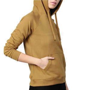 Chaqueta de invierno de 100% algodón unisex, sudaderas con capucha de manga larga de gran tamaño personalizadas, estilo informal, talla grande, teñida Lisa para mujer - Product Image 2