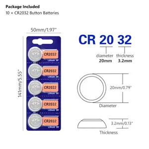 2025 1632 1620 1616 1220 кнопочный аккумулятор 3 В литиевые Марганцевые Батареи оптом CR2032 2016 для Sony Litihum Cell Cr920