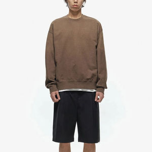 Fabricación Sudadera CON CAPUCHA DE VERANO Venta al por mayor Sudaderas de algodón suave Patrón personalizado Crew Gráfico O Sudadera con capucha de cuello redondo - Product Image 5