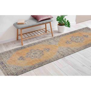 Floral Medallion Turkish <b>Rug</b>: Antique Style Farmhouse Decor,<b>Chenille</b> <b>Rug</b> - Product Image 5