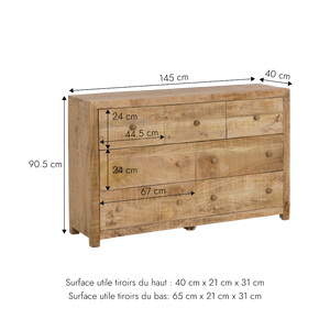 Sadie Mango <b>Wood</b> <b>Chest</b> of Drawers - Product Image 5
