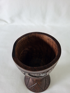 Ensemble mortier et pilon en bois naturel, robuste, en bois massif, fait à la main, pour épices, herbes, shaker rustique, outil de cuisine traditionnel - Product Image 2