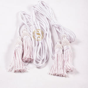 Borlas de seda grandes de 8cm para joyería, decoración de seda con flecos de rayón 100% - Product Image 2