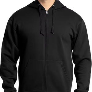 YLS3036 Sudadera con capucha de calle para hombre con cubierta facial Cremallera doble de alta calidad - Product Image 1