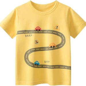Camiseta de algodón de punto para niño pequeño, ropa de Boutique con apliques personalizados, ropa de verano para niño, camisas - Product Image 3