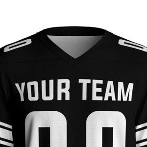 Maillot de football américain pour hommes en maille de polyester respirant léger à séchage rapide tenue de jour de match vêtements de sport décontractés uniforme d'équipe - Product Image 3