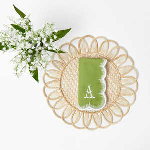 Toucher luxueux sur un budget: Napperons en forme de fleur en rotin bon marché et robustes pour les mariages, événements, hôtels, restaurants - Product Image 1