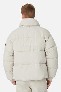 Chaqueta acolchada de nailon de alta calidad para mujer, chaqueta acolchada con cremallera y cuello levantado, ropa de invierno y ropa de calle para hombre - Product Image 2