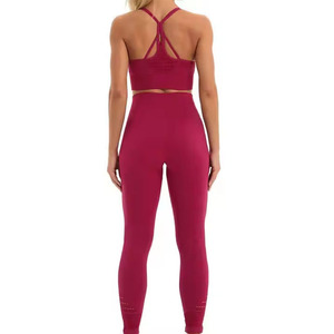 2025 nuevo diseño al por mayor personalizado de alta calidad reciclado de manga larga 2 piezas conjunto de Yoga de talla grande gimnasio Fitness conjuntos para mujeres - Product Image 2