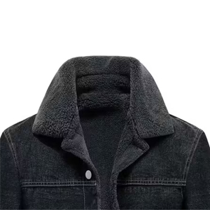Nouveauté veste en jean personnalisée de style vintage pour hommes de haute qualité 100% coton saison d'hiver avec boutons patchs - Product Image 3