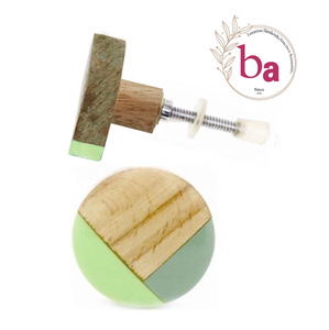 Artisanat tricolore moderne tiroir porte armoire boutons vert ombre tirer poignée cuisine chambre commode armoire extérieur hôtel utilisation - Product Image 1