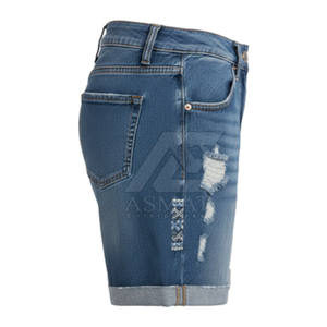 Elegantes Pantalones Cortos Vaqueros para Hombre, Estilo Utilitario, con Bolsillos Funcionales y Ajuste Cómodo - Product Image 4