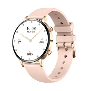 Reloj Inteligente <span class=keywords><strong>de</strong></span> Moda para Mujer <span class=keywords><strong>con</strong></span> Llamadas, Monitor <span class=keywords><strong>de</strong></span> Sueño, Pantalla AMOLED IP67, Frecuencia Cardíaca, Oxígeno en <span class=keywords><strong>Sangre</strong></span>, Baterí<span class=keywords><strong>a</strong></span> <span class=keywords><strong>de</strong></span> Larga Duración - Product Image 1